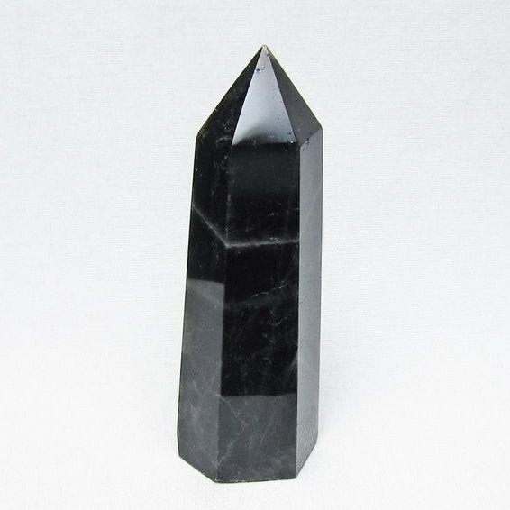 モリオン 六角柱 黒水晶 ポイント 置物 一点物 142-11212