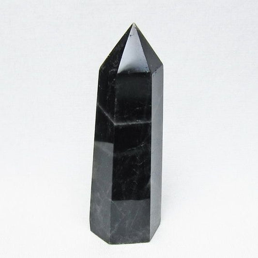 モリオン 六角柱 黒水晶 ポイント 置物 一点物 142-11212