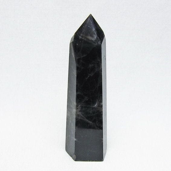 モリオン 六角柱 黒水晶 ポイント 置物 一点物 142-11213