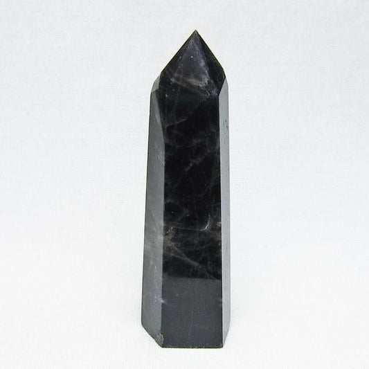 モリオン 六角柱 黒水晶 ポイント 置物 一点物 142-11213