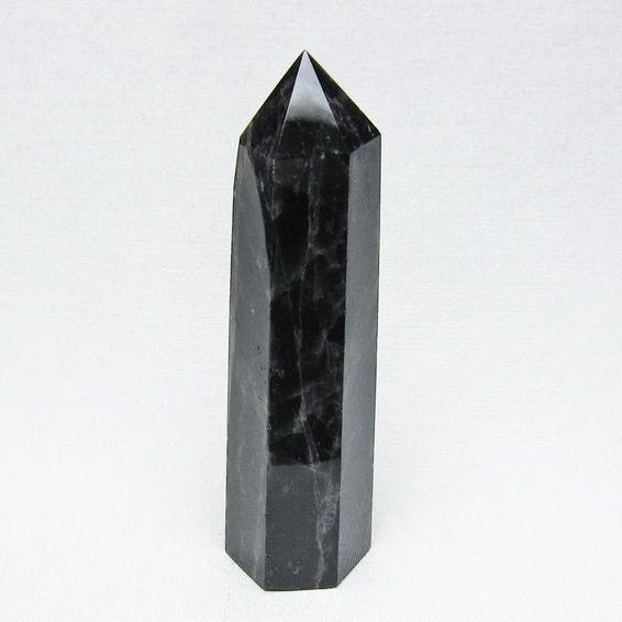 モリオン 六角柱 黒水晶 ポイント 置物 一点物 142-11214