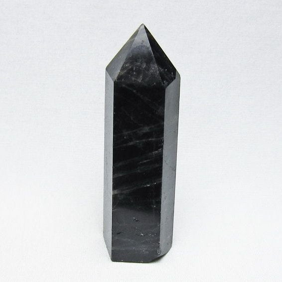 モリオン 六角柱 黒水晶 ポイント 置物 一点物 142-11215