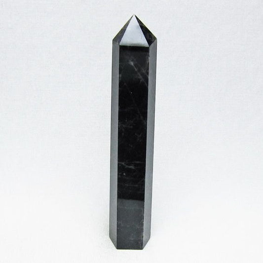 モリオン 六角柱 黒水晶 ポイント 置物 一点物 142-11220