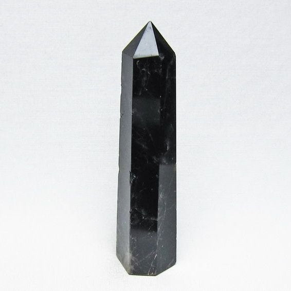 モリオン 六角柱 黒水晶 ポイント 置物 一点物 142-11222