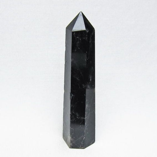 モリオン 六角柱 黒水晶 ポイント 置物 一点物 142-11222