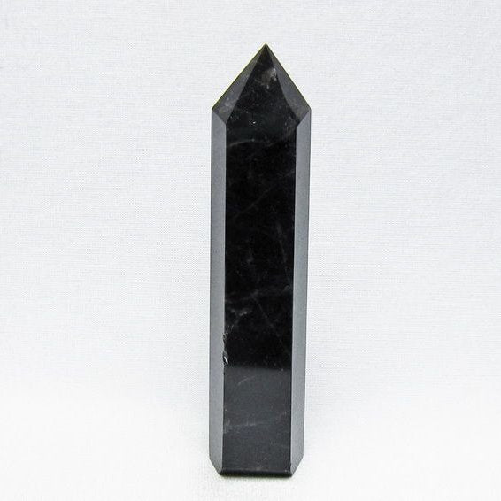 モリオン 六角柱 黒水晶 ポイント 置物 一点物 142-11223