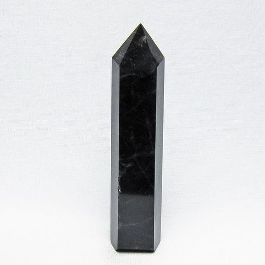 モリオン 六角柱 黒水晶 ポイント 置物 一点物 142-11223