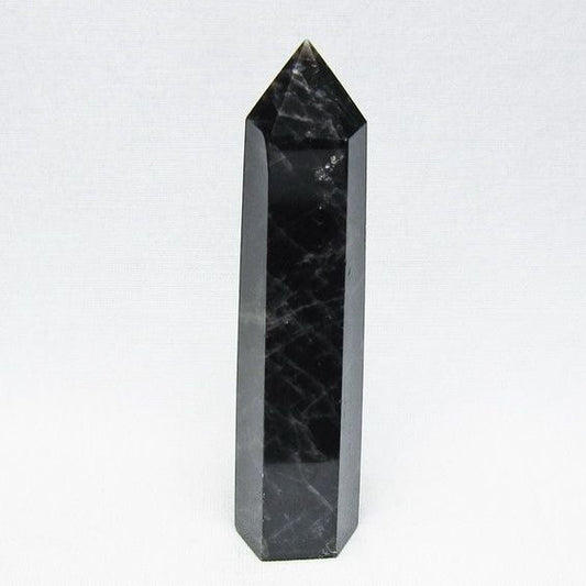 モリオン 六角柱 黒水晶 ポイント 置物 一点物 142-11225