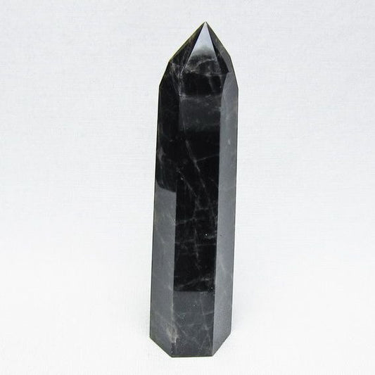 モリオン 六角柱 黒水晶 ポイント 置物 一点物 142-11226