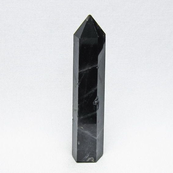 モリオン 六角柱 黒水晶 ポイント 置物 一点物 142-11228