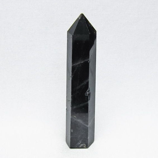 モリオン 六角柱 黒水晶 ポイント 置物 一点物 142-11228