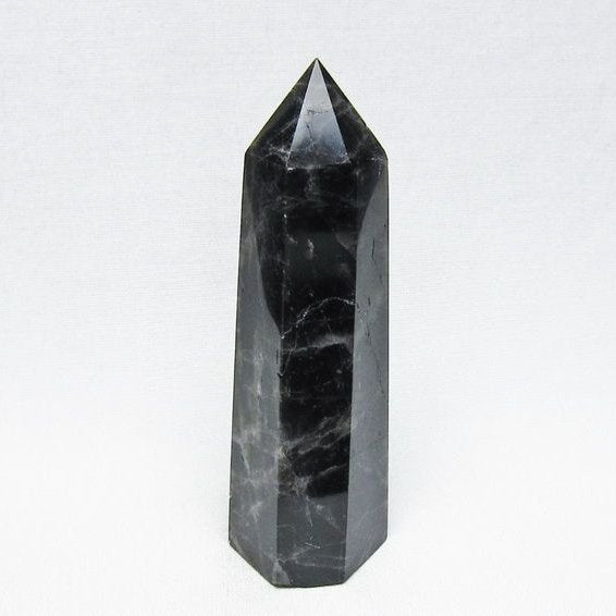 モリオン 六角柱 黒水晶 ポイント 置物 一点物 142-11229
