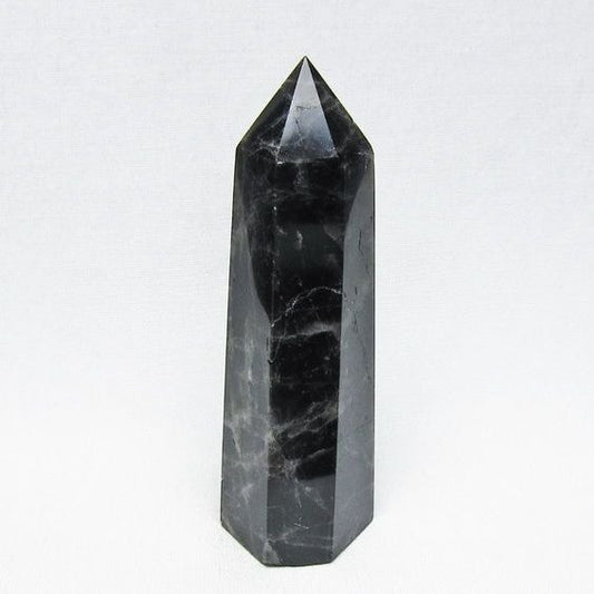モリオン 六角柱 黒水晶 ポイント 置物 一点物 142-11229