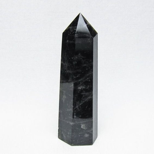 モリオン 六角柱 黒水晶 ポイント 置物 一点物 142-11230