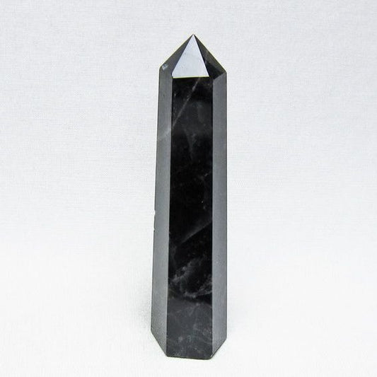 モリオン 六角柱 黒水晶 ポイント 置物 一点物 142-11231