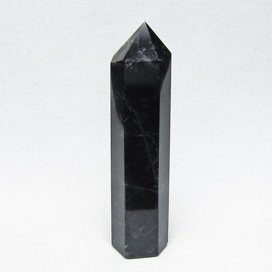モリオン 六角柱 黒水晶 ポイント 置物 一点物 142-11232