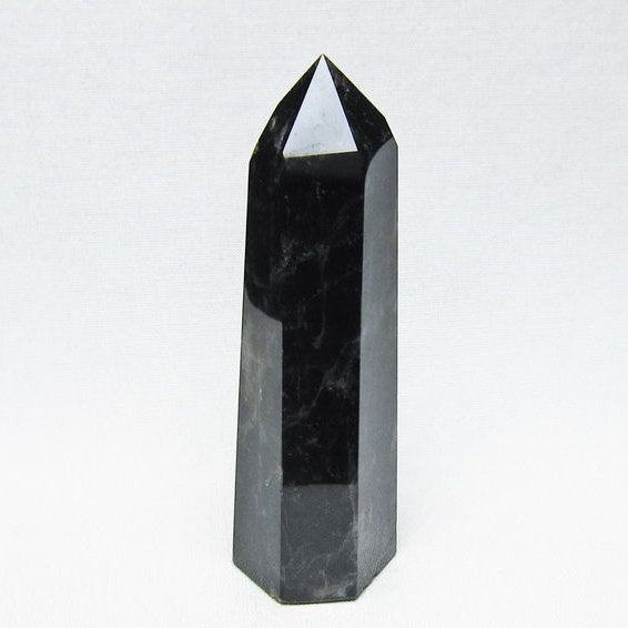 モリオン 六角柱 黒水晶 ポイント 置物 一点物 142-11233