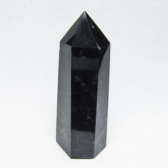 モリオン 六角柱 黒水晶 ポイント 置物 一点物 142-11235