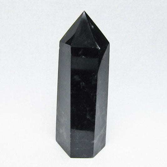 モリオン 六角柱 黒水晶 ポイント 置物 一点物 142-11235