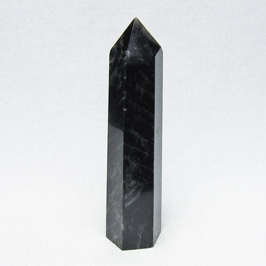 黒水晶 六角柱 モリオン ポイント 置物 一点物 142-11237