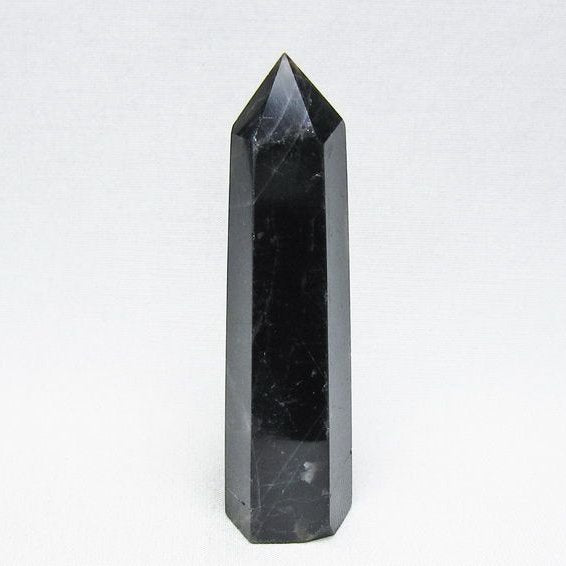 黒水晶 六角柱 モリオン ポイント 置物 一点物 142-11238