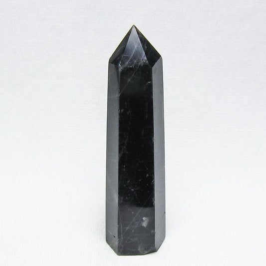 黒水晶 六角柱 モリオン ポイント 置物 一点物 142-11238