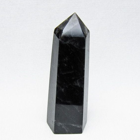 黒水晶 六角柱 モリオン ポイント 置物 一点物 142-11240