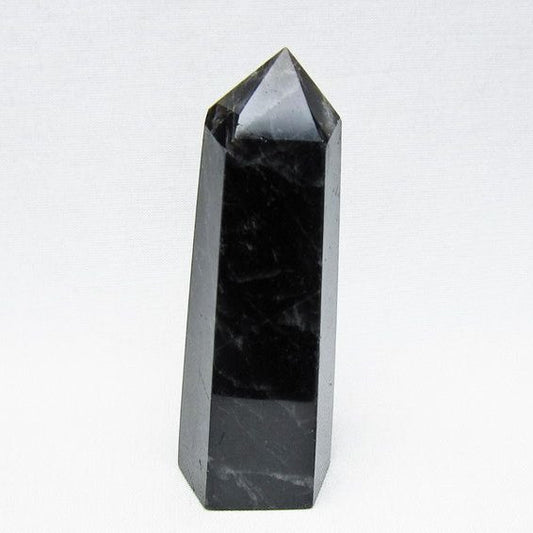 黒水晶 六角柱 モリオン ポイント 置物 一点物 142-11240