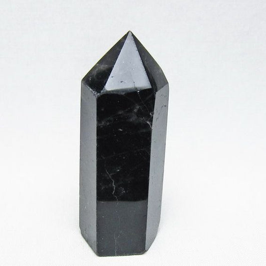 黒水晶 六角柱 モリオン ポイント 置物 一点物 142-11247