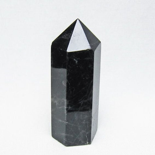黒水晶 六角柱 モリオン ポイント 置物 一点物 142-11248