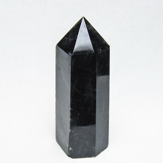 黒水晶 六角柱 モリオン ポイント 置物 一点物 142-11250