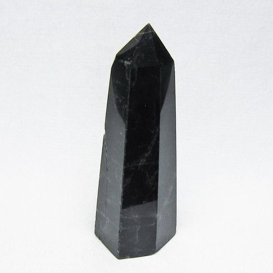 黒水晶 六角柱 モリオン ポイント 置物 一点物 142-11251
