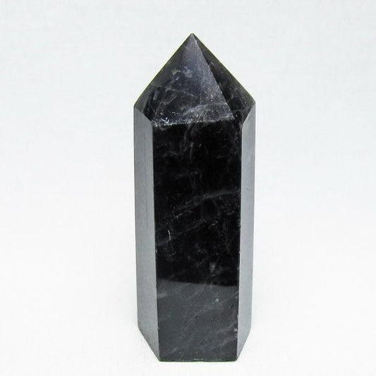 黒水晶 六角柱 モリオン ポイント 置物 一点物 142-11252