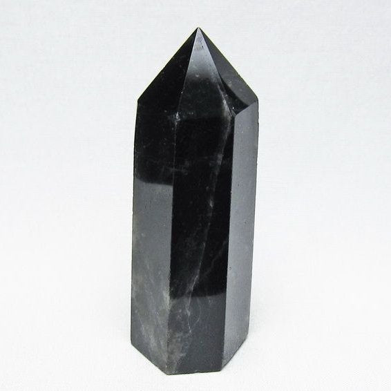 黒水晶 六角柱 モリオン ポイント 置物 一点物 142-11253
