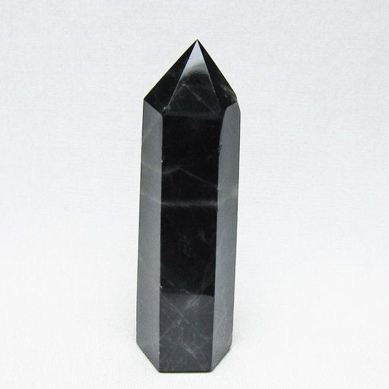 黒水晶 六角柱 モリオン ポイント 置物 一点物 142-11254