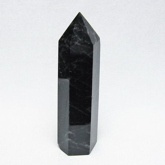 黒水晶 六角柱 モリオン ポイント 置物 一点物 142-11256