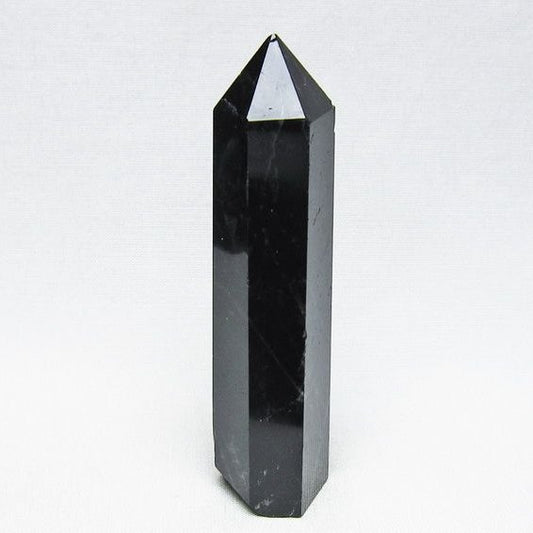 黒水晶 六角柱 モリオン ポイント 置物 一点物 142-11260