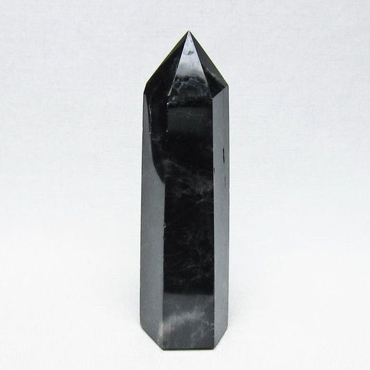 黒水晶 六角柱 モリオン ポイント 置物 一点物 142-11265