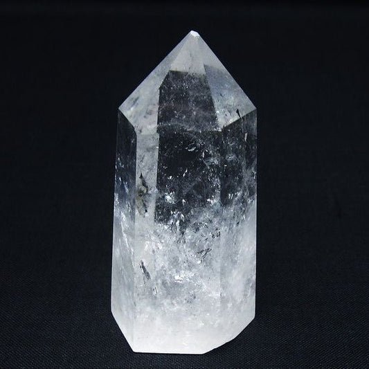 水晶 六角柱 ポイント 置物 一点物 142-9895
