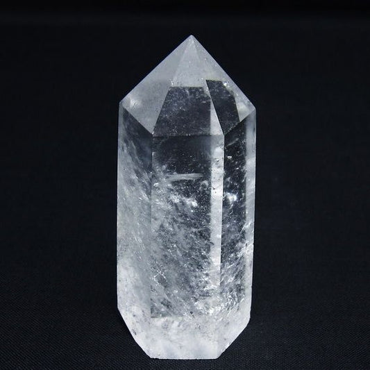 水晶 六角柱 ポイント 置物 一点物 142-9897