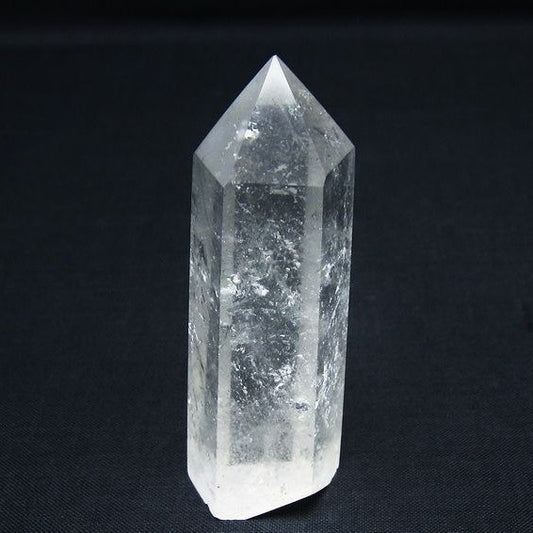 水晶 六角柱 ポイント 置物 一点物 142-9901