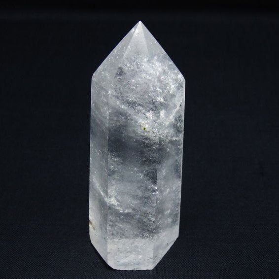 水晶 六角柱 ポイント 置物 一点物 142-9903