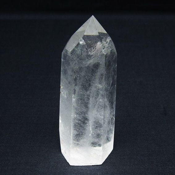 水晶 六角柱 ポイント 置物 一点物 142-9906