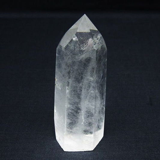 水晶 六角柱 ポイント 置物 一点物 142-9906