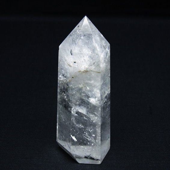 水晶 六角柱 ポイント 置物 一点物 142-9918