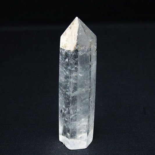 水晶 六角柱 ポイント 置物 一点物 142-9922