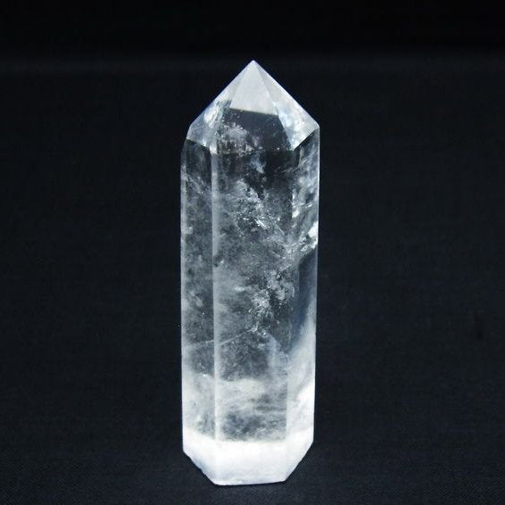 水晶 六角柱 ポイント 置物 一点物 142-9924