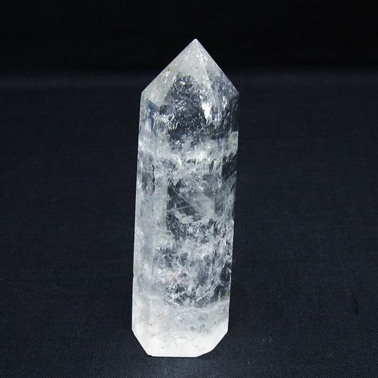 水晶 六角柱 ポイント 置物 一点物 142-9930