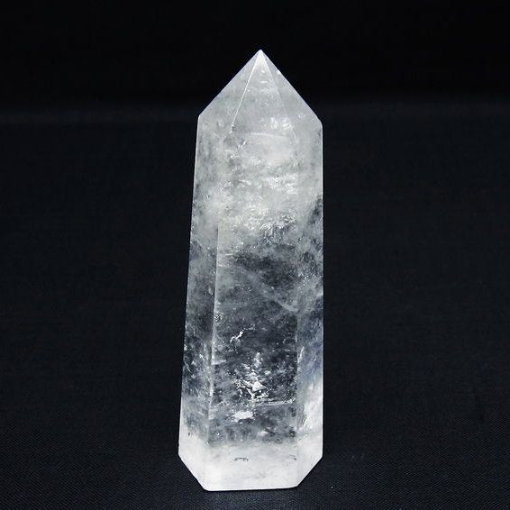 水晶 六角柱 ポイント 置物 一点物 142-9932