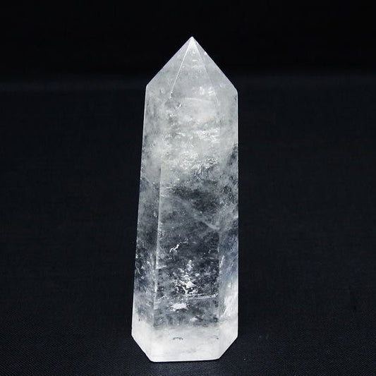 水晶 六角柱 ポイント 置物 一点物 142-9932